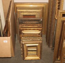 A collection of various gilt picture frames