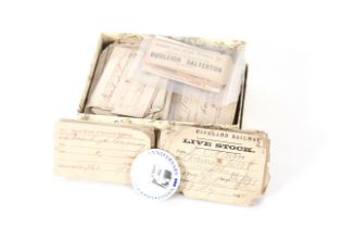 A collection of miscellaneous railway tickets and