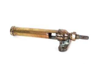 A brass and bronze LMS steam train whistle, 49cm