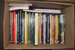 A box of miscellaneous railway books including Lon