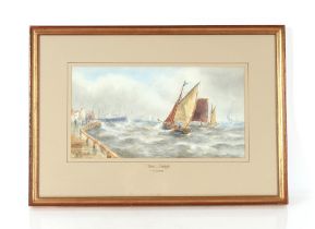 R. Thomas, watercolours a pair, "Outward Bound" an