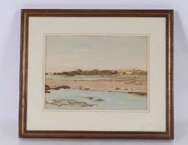 20th Century school, unsigned watercolour depictin