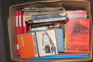 A collection of railway books, magazines and scrap