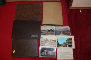 A collection of various post-cards, photographs et