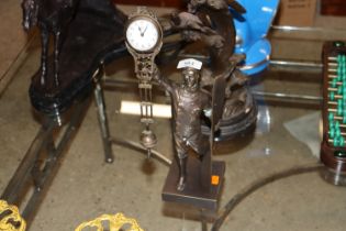 An aviator decorated time piece