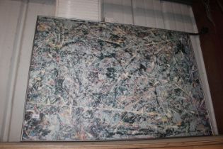 A large Jackson Pollock print