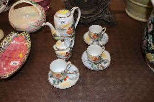 A Japanese decorated part tea set