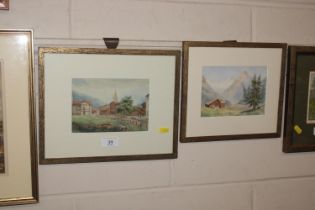 Early 20th Century school, pair of watercolours de