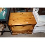 A pine stand fitted single drawer