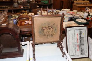 A Victorian triptych mirror