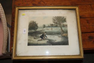 A pair of 19th Century fishing lithograph prints