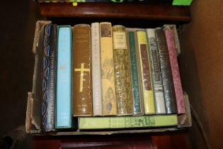 A box of twelve Folio Society books