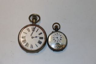 A Goliath pocket watch and an eight day pocket wat