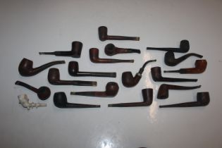 A box of various pipes