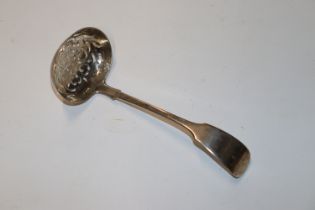 A Victorian silver sifter spoon, London 1850 by Ch