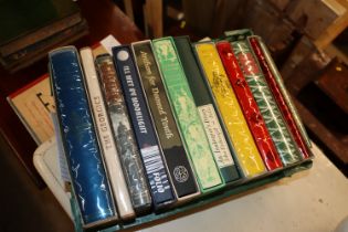 A crate of twelve Folio Society books