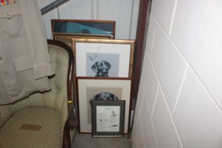 A quantity of various pictures and prints