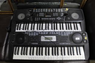 Two electric keyboards