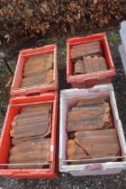 Four crates of roof tiles