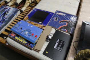 A collection of Space Invader and arcade panels