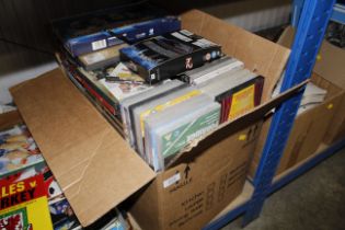 A quantity of DVDs
