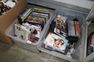 A quantity of various DVDs, CDs etc