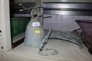 A house bell on bracket