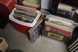 A collection of various vinyl