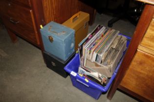 A collection of various LP's, singles etc.