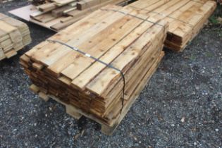 A quantity of various sawn timber lengths (Subject