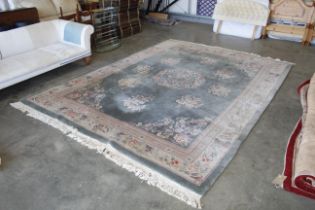 An approx. 12'11 x 9'2" Chinese style floral patte