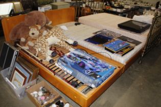 Two electrical adjustable beds, one with mattress