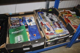 1990-2000 football programmes including Wembley fi