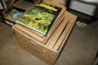 A box of miscellaneous books