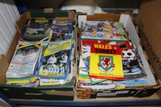 Approx. 500 1980 football programmes including Wem