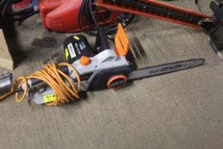 A VonHuas electric chainsaw