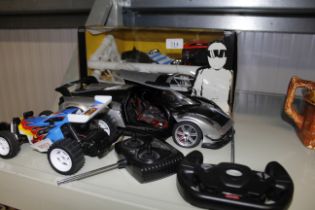 A boxed Top gear radio controlled car football set