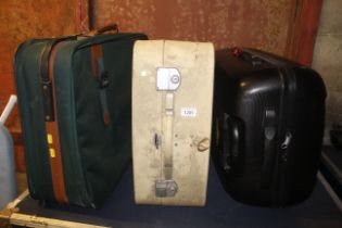 Three various travel cases
