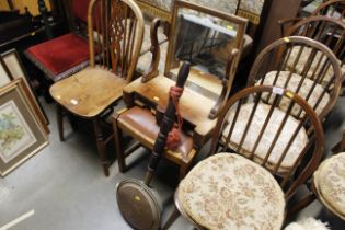 A mahogany swing toilet mirror in need of attentio