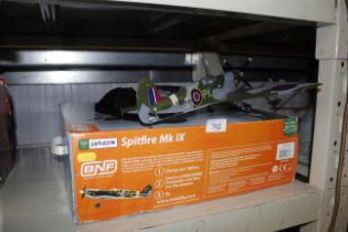 A boxed model of a Spitfire Mark 1X