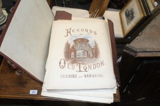 A folder of records of Old London, vanished and va