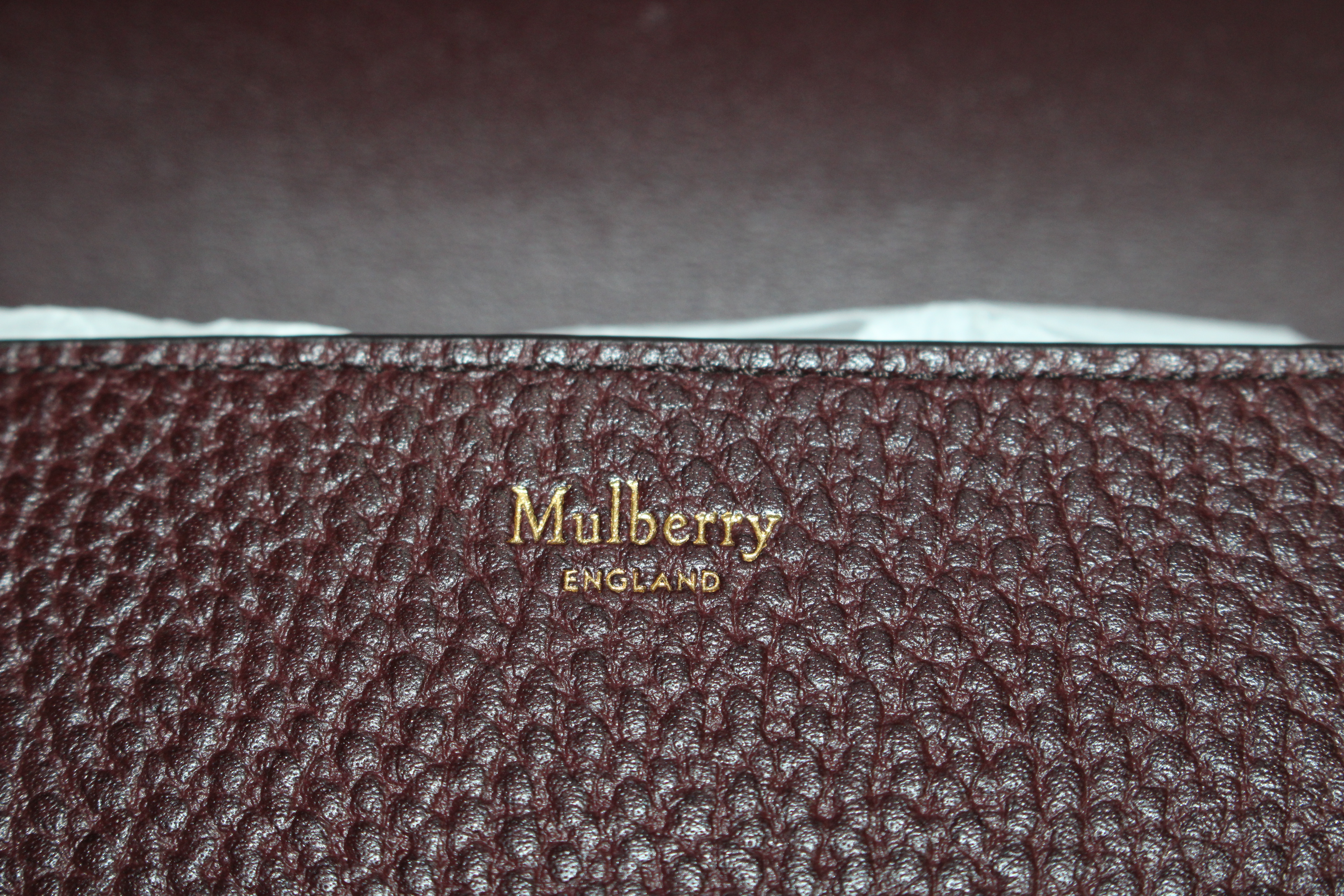 A Mulberry wine leather small Darley satchel bag - Bild 7 aus 9