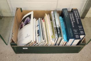 Two boxes containing art books and art catalogues