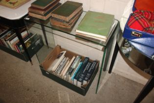 A moulded glass console table