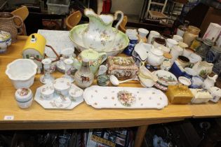 A large quantity of various china to include butte