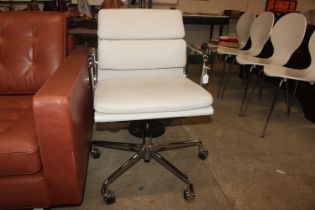 A Vitra Eames design soft pad group EA217 desk chair