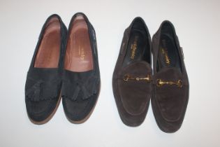 Three pairs of Russell & Bromley shoes; a pair of