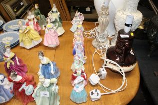 Ten Royal Doulton ladies