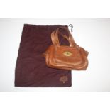 A Mulberry tan leather handbag with dust cover