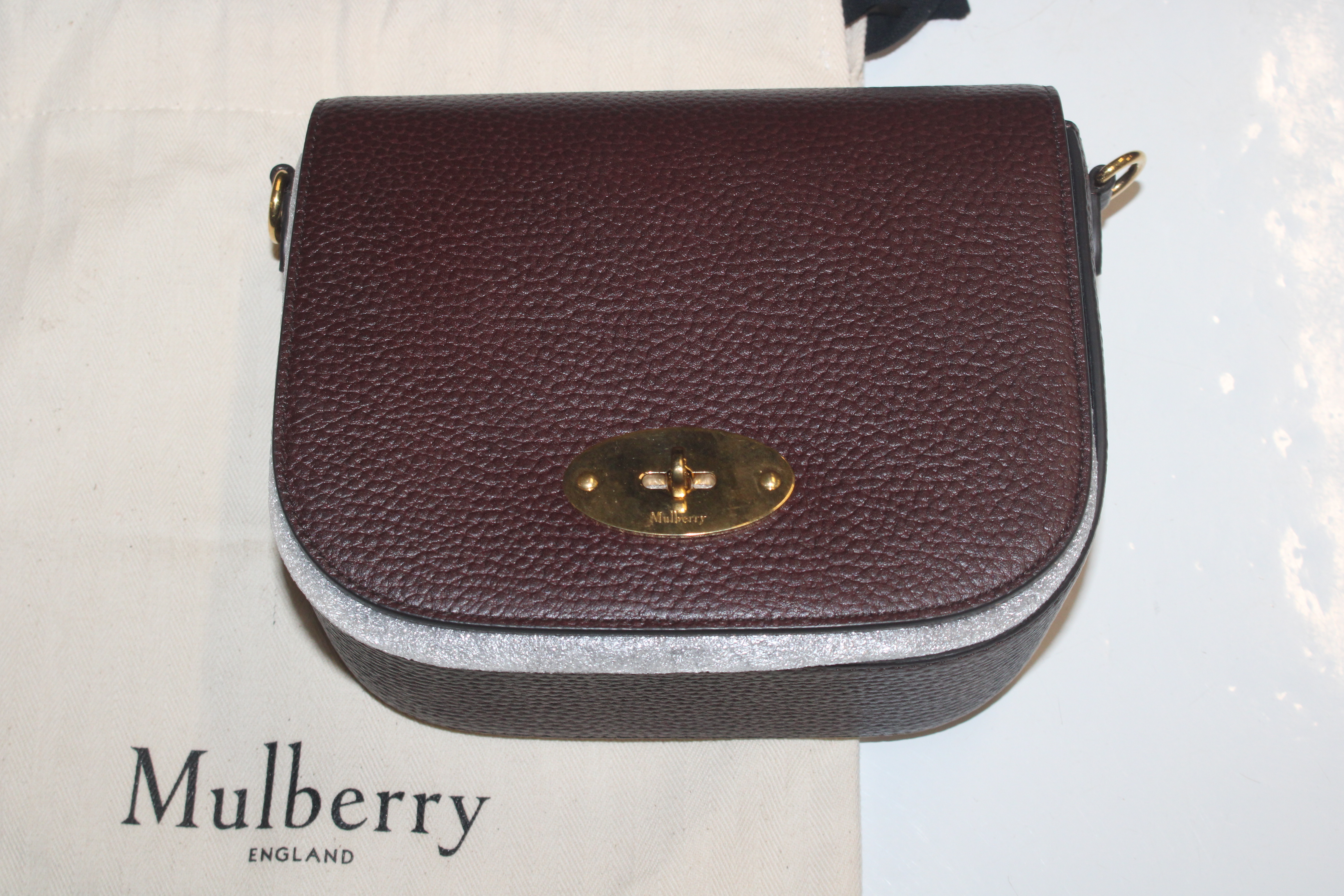 A Mulberry wine leather small Darley satchel bag - Bild 2 aus 9